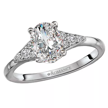 Semi-Mount Diamond Engagement Ring 160194-OV200PT