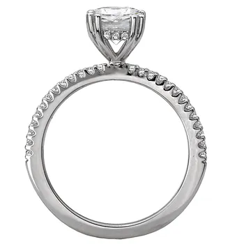 *** Lab Grown Diamond *** Classic Semi-Mount Diamond Ring 119223-RD100KLG