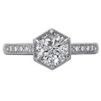 LaVie Halo Semi-Mount Diamond Ring 115443-RD100