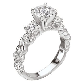 Peg Head Semi-Mount Ring 115018-S