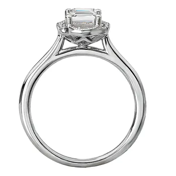Semi-Mount Halo Diamond Engagement Ring 160218-EM100