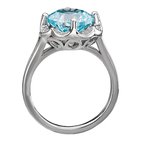 Eleganza Ladies Fashion Blue Topaz Ring 710312-7