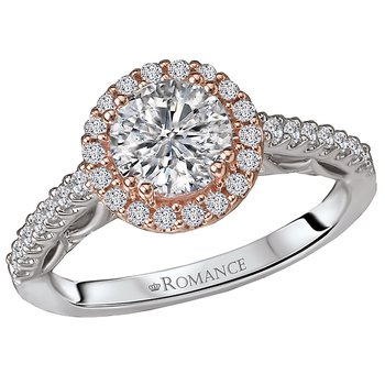 Two Tone Semi-Mount Diamond Ring 117880-100TRK