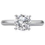 LaVie Solitaire Semi-Mount Diamond Ring 114000-4RD150WS