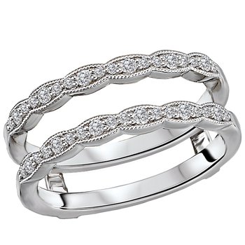 Diamond Wrap Wedding Ring with Guard 113927-WRAP