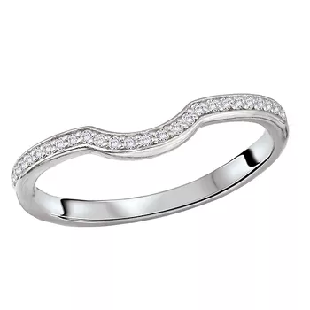 Curved Front Wedding Band 160336-200W