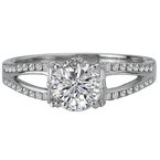 LaVie Split Shank Semi-mount Diamond Ring 115325-100