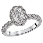 LaVie Halo Semi-Mount Diamond Ring 115419-OV100