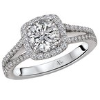 LaVie Split Shank Semi-Mount Diamond Ring 115295-100