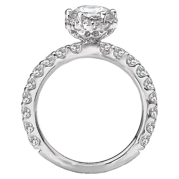 Halo Semi-Mount Diamond Ring 119158-RD100K