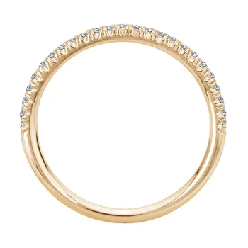 Straight Front Diamond Wedding Band 160267-WY