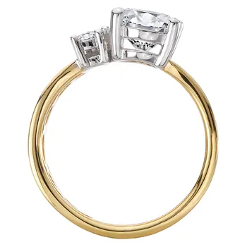 Bold Shank Semi-Mount Diamond Engagement Ring 160293-OV200Y