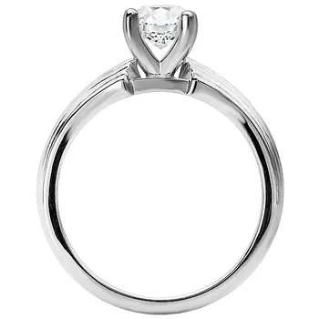 Diamond Solitaire Semi-Mount Engagement Ring 160110-OV100
