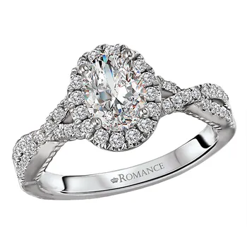 Diamond Semi-Mount Engagement Ring 160177-OV100