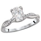 LaVie Peg Head Semi-Mount Diamond Ring 115412-100