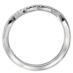 LaVie Curved Wedding Band 115480-W