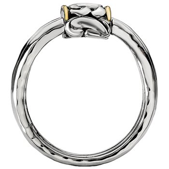Ladies Fashion Two-Toned Ring 711850-7