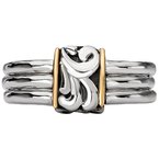Eleganza Ladies Fashion Two-Toned Ring 711850-7