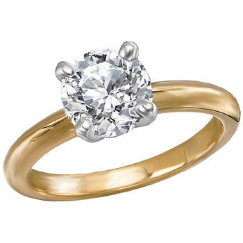 Solitaire Semi-Mount Diamond Ring 114000-4RD125TYS