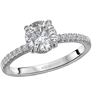 Classic Diamond Semi-Mount Engagement Ring 160114-RD100