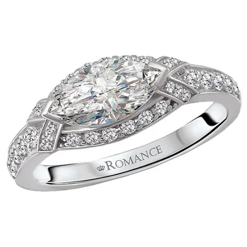 Halo Semi-Mount Diamond Ring 119135-100K