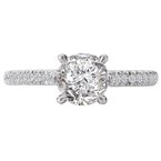 LaVie Peg Head Semi-Mount Diamond Ring 115416-100