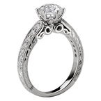 LaVie Peg Head Semi-Mount Diamond Ring 115231-100