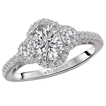 Halo Semi-Mount Diamond Ring 119115-100K