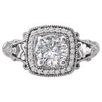 LaVie Halo Semi-Mount Diamond Ring 115003-100