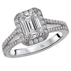 LaVie Split Shank Semi-Mount Diamond Ring 115297-100