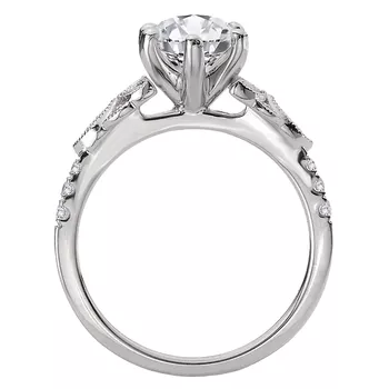 Diamond Semi-Mount Diamond Engagement Ring 160360-MQ200