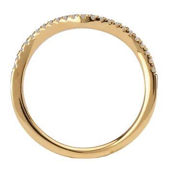 Curved Front Diamond Wedding Band 160272-200WY