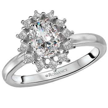 Halo Semi-Mount Diamond Ring 160044-OV100