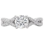 LaVie Split Shank Semi-Mount Diamond Ring 115406-100