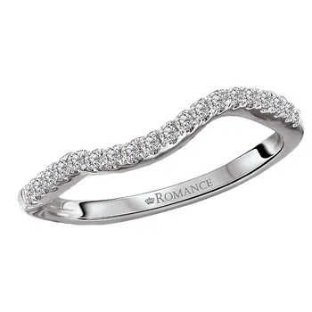 Curved Diamond Wedding Band 160288-200W