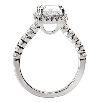 Halo Semi-Mount Diamond Ring 115037-100