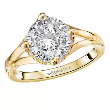 Semi-Mount Diamond Halo Engagement Ring 160272-RD200Y