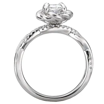 Halo Semi-Mount Diamond Ring 119207-OV100K