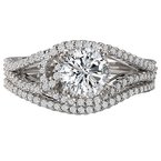 LaVie Split Shank Semi-Mount Diamond Ring 115288-100