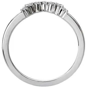 *** Lab Grown Diamond *** Nesting Wedding Band 160047-W1LG
