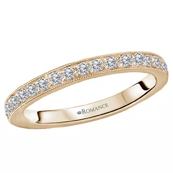 Diamond Straight Front Wedding Band 160037-WY