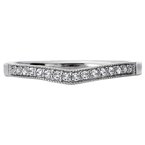 LaVie Curved Wedding Band 115442-W