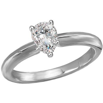 Solitaire Semi-Mount Diamond Engagement Ring 114003-PS050WS