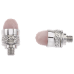 Alisa Bellatini Vari-tip Faceted Pink Opal cabochons Sterling Bracelet Tips AO 12-100 FPO