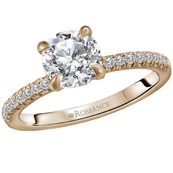 *** Lab Grown Diamond *** Diamond Semi Mount Diamond Ring 160102-RD100YLG