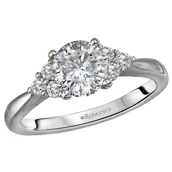 *** Lab Grown Diamond *** Diamond Semi-Mount Engagement Ring 160146-RD100LG