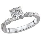 LaVie Classic Semi-Mount Diamond Ring 115465-RD075