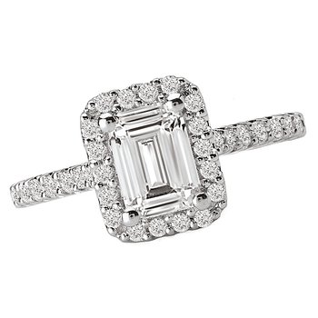 Halo Semi-Mount Diamond Ring 115116-100