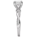 LaVie Peg Head Semi-Mount Diamond Ring 115410-100