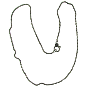 Sterling Box Chain, 16", Rhodium Finish VHC 1595-16